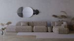 Half Mirror | Decorative Objects by DONNA Furniture. Item composed of brass and marble in minimalism or contemporary style