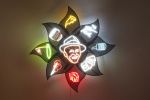 The Dharma of Frank Sinatra | Wall Sculpture in Wall Hangings by Erik T Clayton. Item composed of steel and glass in contemporary or industrial style