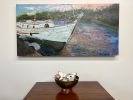 Waitin' For My Time To Come | Oil And Acrylic Painting in Paintings by Julia Lawing Fine Art. Item made of wood with synthetic