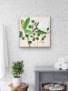 Magnolia & Eucalyptus | Mixed Media by Brooke Rowlands. Item made of birch wood