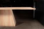 Brutalist All Natural Solid Red Oak Dining Table | Tables by NO AGE FURNITURE STUDIO. Item composed of oak wood