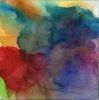 through a collection of raindrops | Mixed Media in Paintings by Megan Spindler. Item made of canvas