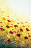 A Bloom of Happiness (Diptych) | Oil And Acrylic Painting in Paintings by DaggArt. Item made of canvas & synthetic