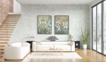 Botanical Essence: Orchid VI | Oil And Acrylic Painting in Paintings by Dorothy Fagan Fine Arts. Item made of canvas works with minimalism & mid century modern style
