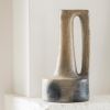 Vase JAMILA in natural color | Vases & Vessels by Jana Mistrik. Item composed of ceramic compatible with minimalism and mediterranean style