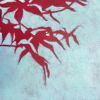Sunrise Japanese Maple: 20 x 20" Oil Painting | Oil And Acrylic Painting in Paintings by Christine So. Item made of canvas works with boho & contemporary style