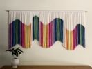 CANDY AURORA Rainbow Multicolor 3D effect Wall Tapestry | Macrame Wall Hanging in Wall Hangings by Wallflowers Hanging Art. Item composed of oak wood & wool compatible with boho and mid century modern style