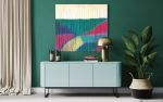 PRISM Geometric Modern Dyed Wall Art | Macrame Wall Hanging in Wall Hangings by Wallflowers Hanging Art. Item made of fiber compatible with boho and eclectic & maximalism style