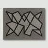 Woven wall art - modern geometric abstract textile weaving | Macrame Wall Hanging in Wall Hangings by Zuzana Licko. Item composed of wood and fabric in minimalism or mid century modern style