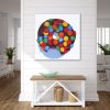 M&M Donut Painting | Oil And Acrylic Painting in Paintings by TRP Art - Terry Romero Paul. Item made of canvas & synthetic