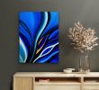 Blue Becoming | Oil And Acrylic Painting in Paintings by Laura Blue Art. Item made of canvas works with minimalism & contemporary style