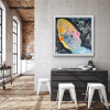 The Man with the Golden Helmet | Oil And Acrylic Painting in Paintings by Jacob von Sternberg Large Abstracts. Item composed of canvas and synthetic