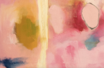 Play #3 — Contemporary Abstract Pink Oil Painting on Canvas | Oil And Acrylic Painting in Paintings by Vincent Salvati – Contemporary Abstract Painter | NJ`. Item made of canvas works with contemporary & modern style