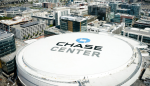 Chase Center Rooftop Letters | Signage by Jones Sign Company. Item composed of steel