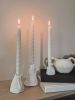 “aux chandelles“ pillar holders + pillar candles, set of 3 | Candle Holder in Decorative Objects by je.nicci. Item made of paper compatible with minimalism and japandi style