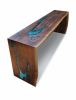 Live edge walnut dining console | Bench in Benches & Ottomans by Abodeacious. Item made of walnut with synthetic works with contemporary & modern style