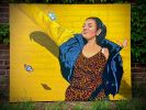 Gianna Soprano  & Yellow | Oil And Acrylic Painting in Paintings by AGONZA. Item made of synthetic