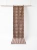 Handwoven Woolen Brown & White Runner Rug | Rugs by Evergreen Carpets. Item composed of wool compatible with boho and minimalism style