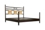 Modern Solid Exotic King Sized Wood Bed by Costantini, Luigi | Beds & Accessories by Costantini Design. Item composed of wood & fiber