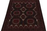 Rug & Kilim's Baluch Tribal Rug in Red & Black Patterns | Area Rug in Rugs by Rug and Kilim