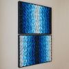 No. 18 Set of 2 Acoustic Diffuser Panel - Gradient Abstract | Wall Sculpture in Wall Hangings by Joseph Aurelius