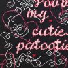 hand-embroidered needlepoint CUTIE-PATOOTIE pillow, OOAK | Pillows by Mommani Threads. Item made of wool works with contemporary style