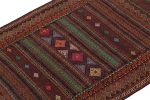 Vintage Baluch Tribal Kilim in Burgundy with Geometric | Area Rug in Rugs by Rug and Kilim