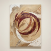 Circular Harmonies — Abstract Canvas Artwork in Earth Tones | Prints in Paintings by Alpenglow Workshop. Item composed of canvas in boho or minimalism style