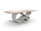 Whorl Dining Table | Tables by Neal Aronowitz. Item composed of wood & cement compatible with boho and minimalism style