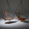 Studio Stirling Angular Sling Hanging Swing Seat | Swing Chair in Chairs by Studio Stirling | MESH Club in Johannesburg. Item composed of steel & leather