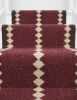 Handwoven Woolen Maroon Runner Rug | Rugs by Evergreen Carpets. Item composed of wool in boho or minimalism style