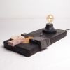 Puzzle Table Lamp — Wood, Stone & Marble | Gobi | Lamps by Gabor Gobi. Item made of wood & marble
