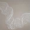 Silence | Tapestry in Wall Hangings by Saskia Saunders. Item made of linen with fiber works with minimalism & contemporary style