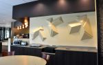 Bubble Market | Wall Sculpture in Wall Hangings by Dylan Beck | Radina's Coffeehouse - KSU Leadership Studies in Manhattan. Item made of wood with synthetic