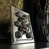 Frame Small Tiny Stainless Steel Bear '1' | Sculptures by IRENA TONE. Item made of steel with glass works with minimalism & art deco style