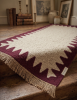 Handwoven Woollen Runner Rug | Rugs by Evergreen Carpets. Item made of wool works with boho & minimalism style
