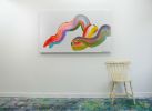 Stepping Out | Oil And Acrylic Painting in Paintings by Claire Desjardins. Item made of canvas