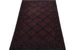 Rug & Kilim’s Afghan Baluch Tribal Rug in Burgundy and Blue | Area Rug in Rugs by Rug and Kilim