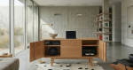 Low Profile Credenza | Storage by Atelier Jorn. Item made of maple wood works with minimalism & mid century modern style