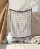 Lines woven throw blanket. 01 | Linens & Bedding by forn Studio by Anna Pepe. Item composed of cotton