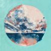 Pink Sky (Encaustic) | Oil And Acrylic Painting in Paintings by Caylin Rose Janet. Item made of wood with synthetic