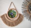 Rope Wall Décor ,Rope Wall Art Photo Frame , Fiber Art, Boho | Decorative Frame in Decorative Objects by Magdyss Boutique. Item composed of wood and cotton in boho or contemporary style