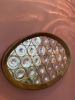 Tortuga Mirror | Wall Sculpture in Wall Hangings by Hyland Glass. Item made of wood with brass