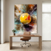 Cosmic Sphere — Abstract Celestial Canvas Art | Prints in Paintings by Alpenglow Workshop. Item composed of canvas in minimalism or contemporary style