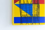 Sunbathe Yellow II | Oil And Acrylic Painting in Paintings by Atelier Stumpo | Ritual Roasters in San Francisco. Item composed of canvas