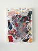 Red Collage Art | Mixed Media by NAMYOONSOOART. Item made of canvas