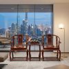 Legacy Royal Ming Style Scholar Horseshoe Armchair Trio Set | Chairs by Dynasty Artisan. Item composed of wood compatible with contemporary and eclectic & maximalism style