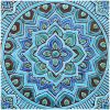 Set of 12 turquoise wall art tiles | Tiles by GVEGA. Item composed of ceramic in boho or mediterranean style