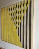 Compose 2 | Embroidery in Wall Hangings by Fault Lines by Matthias de Vogel. Item composed of fabric and brass