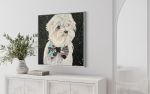 Coco - Maltese Pet Portrait | Oil And Acrylic Painting in Paintings by HEIDY GONZALEZ - GONZALEZ ART DESIGN